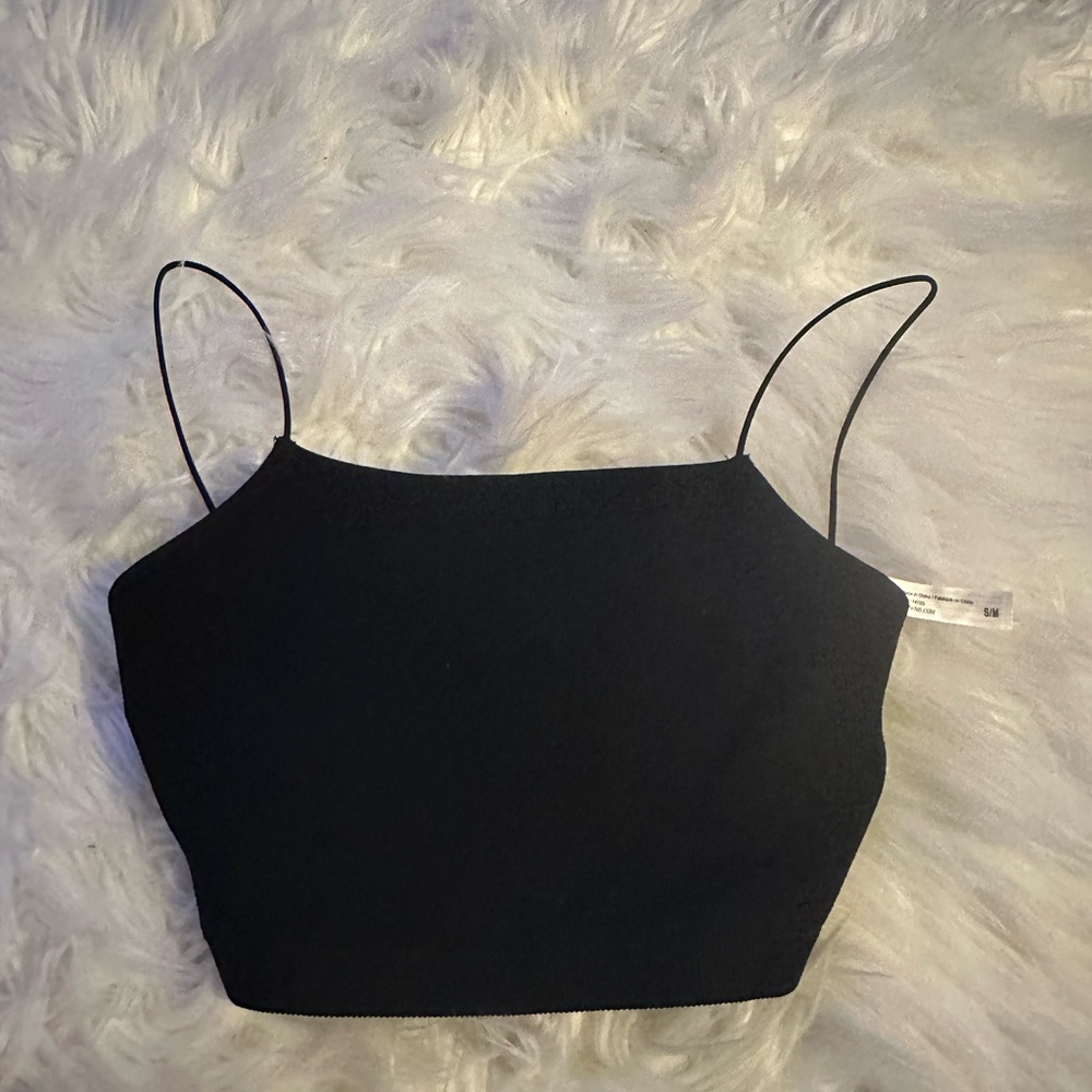 black crop top
